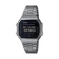 Casio - Montre Homme Vintage - Boîtier et Bracelet Acier Gris - Ref A168WEGG-1BEF