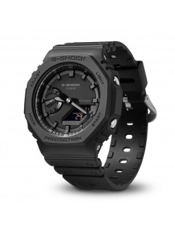 Casio - Montre Homme G-Shock - Boîtier et Bracelet Résine Noire - Ref GA-2100-1A1ER