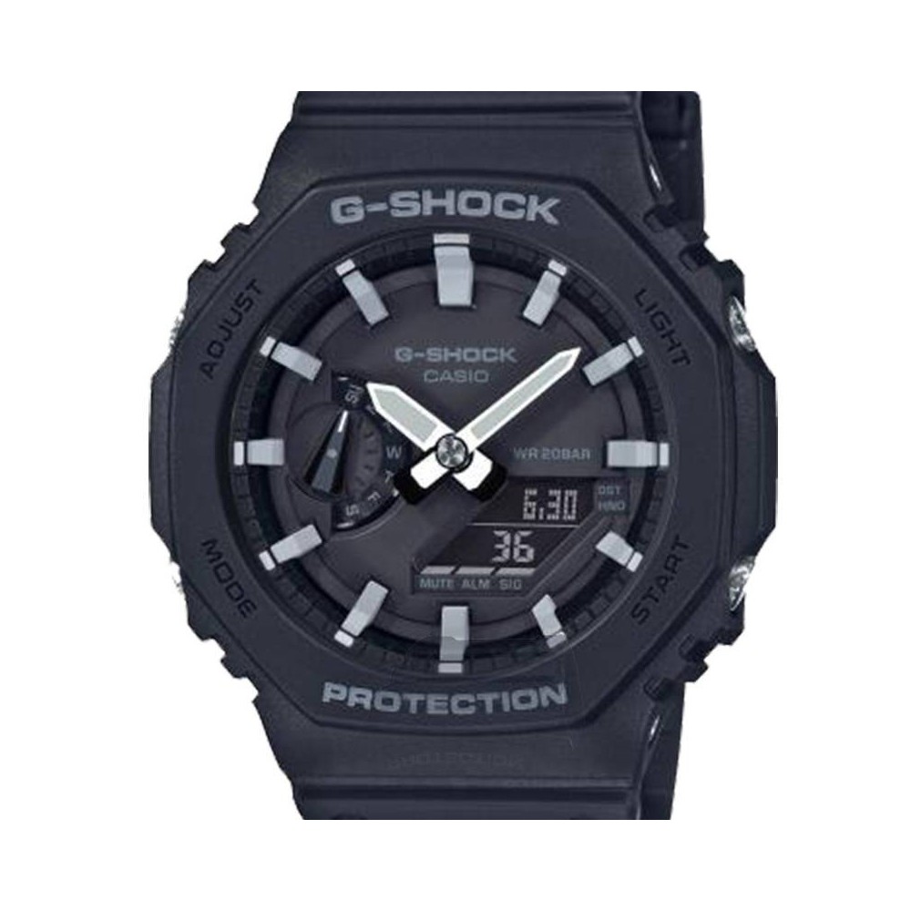 Montre Homme Casio G-Shock en Résine Noir Ref GA-2100-1AER