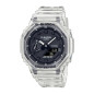 Casio - Montre G-Shock Mixte - Boitier Résine Gris - Bracelet Résine Transparent - Ref GA-2100SKE-7AER