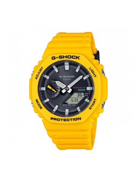 Montre Homme Casio G-Shock en Plastique Jaune Ref GA-B2100C-9AER