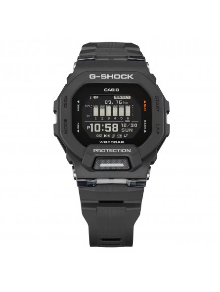 Montre Homme Casio G-Shock résine noir cadran noir GBD-200-1ER
