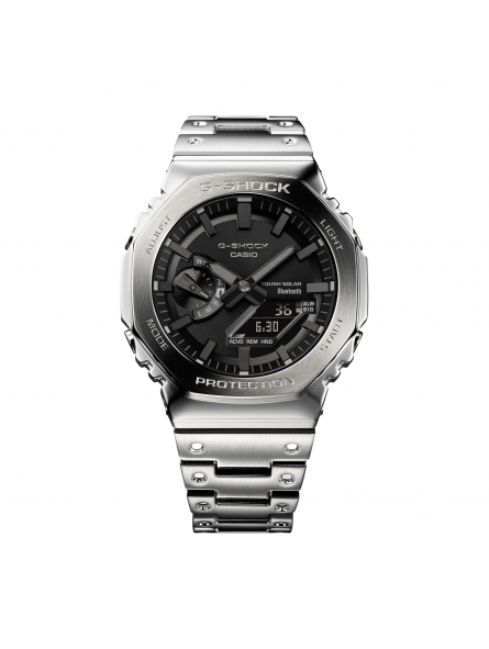 Montre Homme Casio G-Shock Chrono Acier Gris Noir - GM-B2100D-1AER