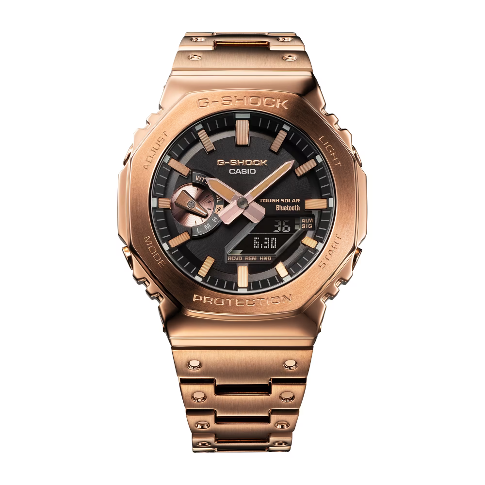 Montre Homme Casio G-Shock Chrono Acier Bronze Noir - GM-B2100GD-5AER