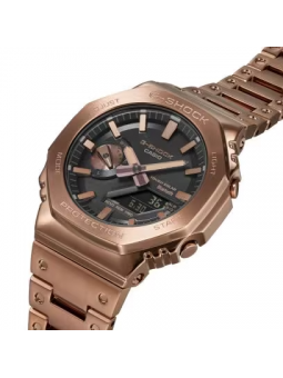 Montre Mixte CASIO G-Shock Chrono Acier Bronze Noir - GM-B2100GD-5AER