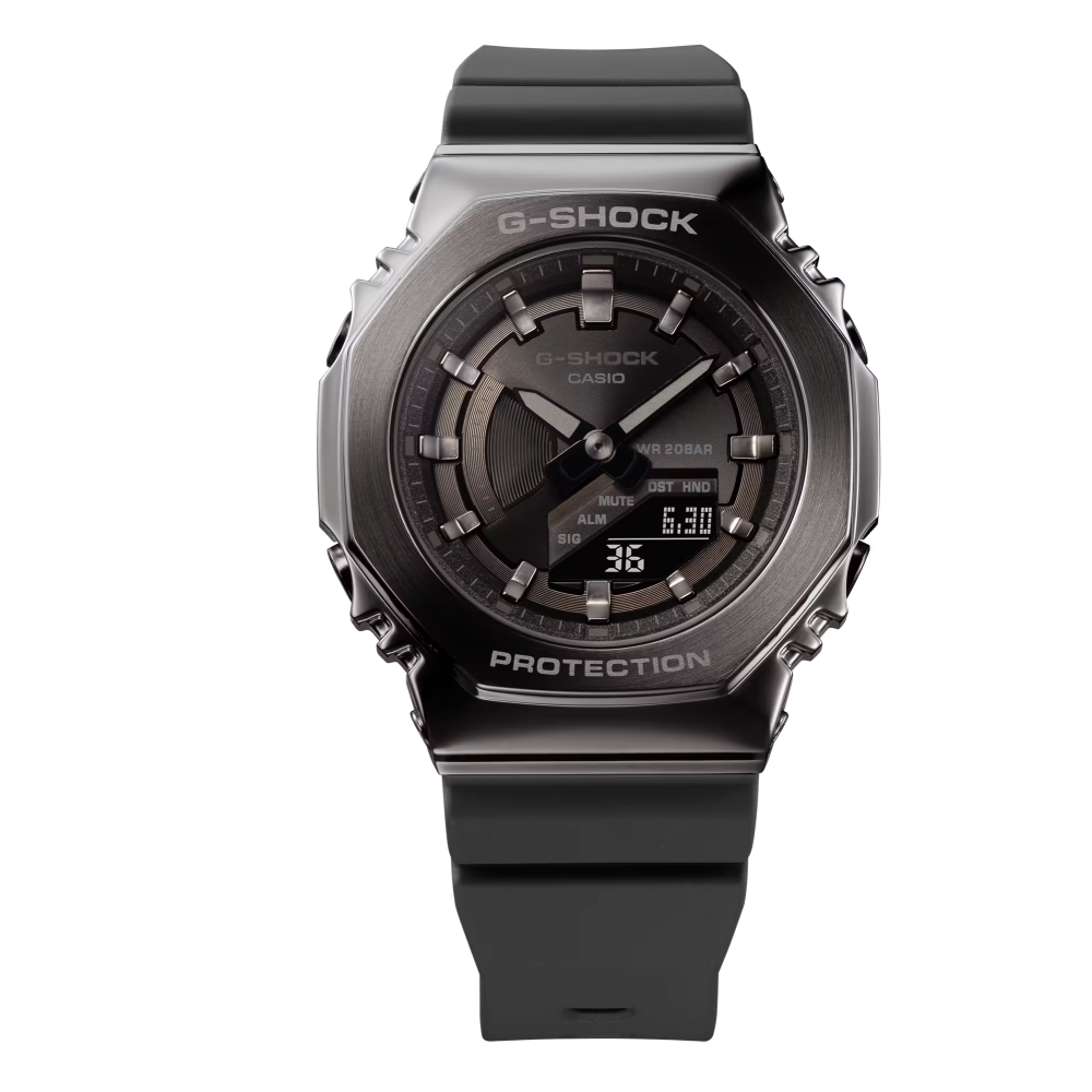 Montre Homme Casio G-Shock boîtier acier noir, cadran noir GM-S2100B-8AER