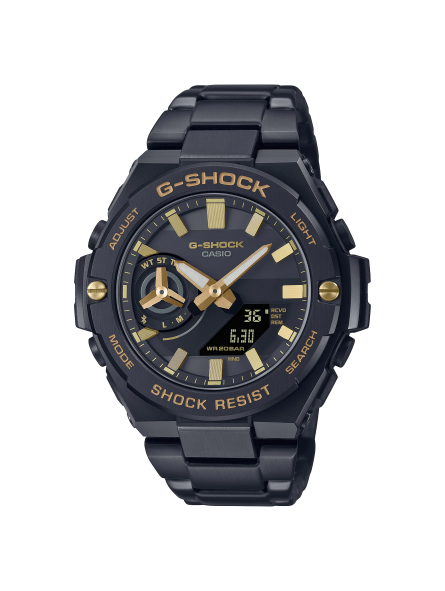 Montre Homme Casio G-Shock boîtier acier noir, cadran noir GST-B500BD-1A9ER