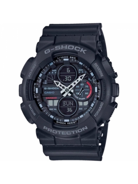 Montre Homme Casio G-Shock en Résine Noir Ref GA-140-1A1ER