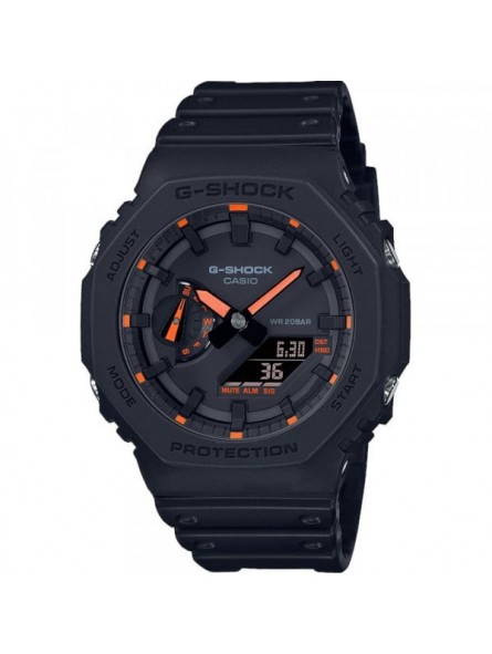 Montre Homme Casio G-Shock en Résine Noir Ref GA-2100-1A4ER