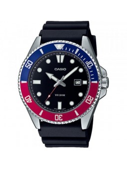Montre Homme Casio Collection en Silicone Noir Ref MDV-107-1A3VEF