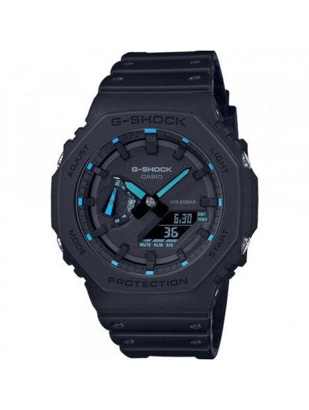 Montre Homme Casio G-Shock en Résine Noir Ref GA-2100-1A2ER