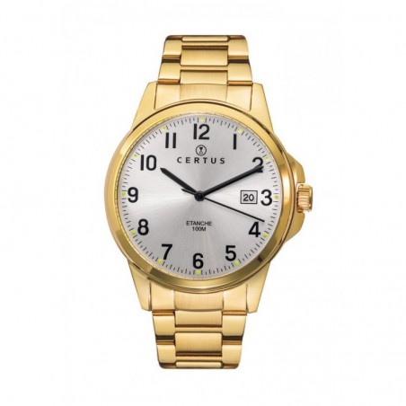 Montre Homme Certus Doré Cadran Gris - 617023
