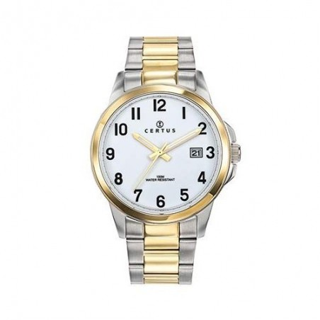 Montre Homme Certus Bicolore Argent Or - 616388