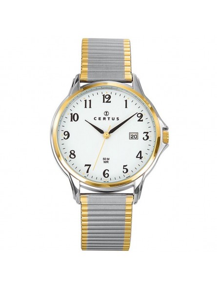 Montre Homme Certus Bicolore Acier Argent Or - 616388