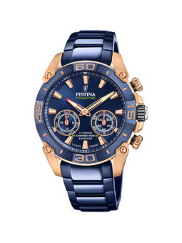 Montre Homme Connectée Festina Bike Connected en Acier Bleu Ref F20549/1