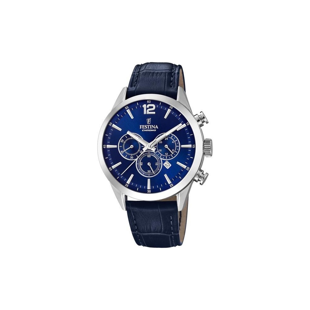 Montre Homme Festina AW21 en Cuir Bleu Ref F20542/2