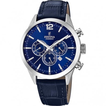 Montre Homme Festina AW21 en Cuir Bleu Ref F20542/2