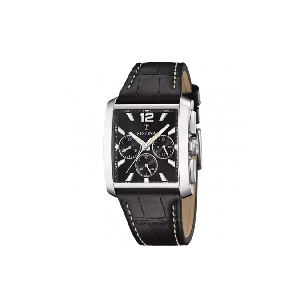 Montre Homme Festina en Cuir Noir Ref F20636/4