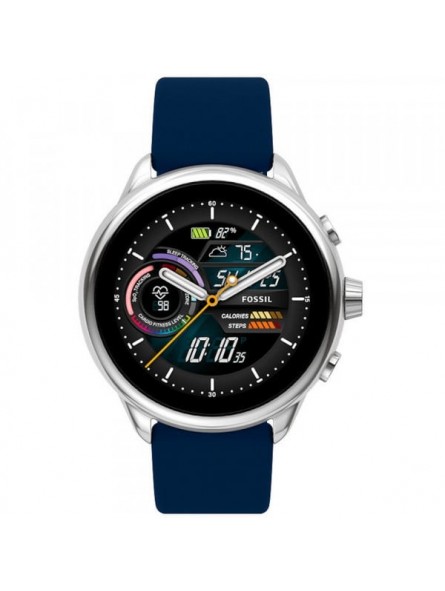 Montre Homme Connectée Fossil Gen 6 Wellness Edition en Silicone Noir Ref FTW4070