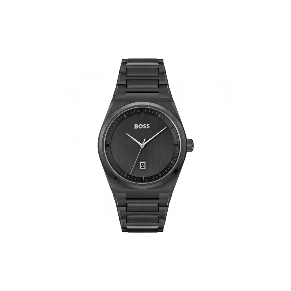 Montre Homme Boss Steer en Métal Noir Ref 1513994