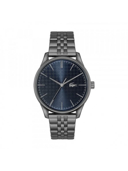 Lacoste - Montre Homme Cadran Bleu - Bracelet Acier Gris anthracite - Ref 2011191