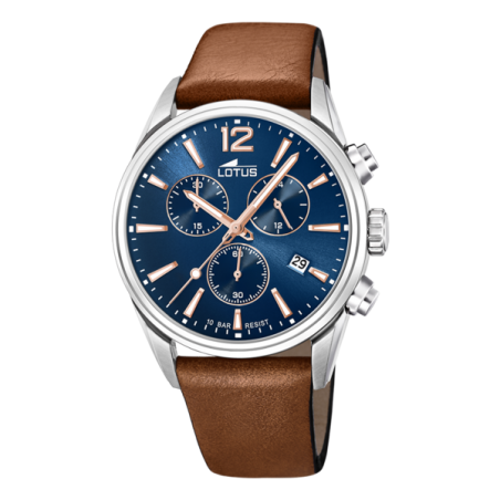 Montre Homme Lotus bracelet Cuir Marron Ref 18691/2