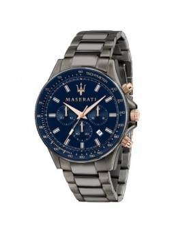Montre Homme Maserati Sfida Acier PVD Gris Bleu - R8873640001