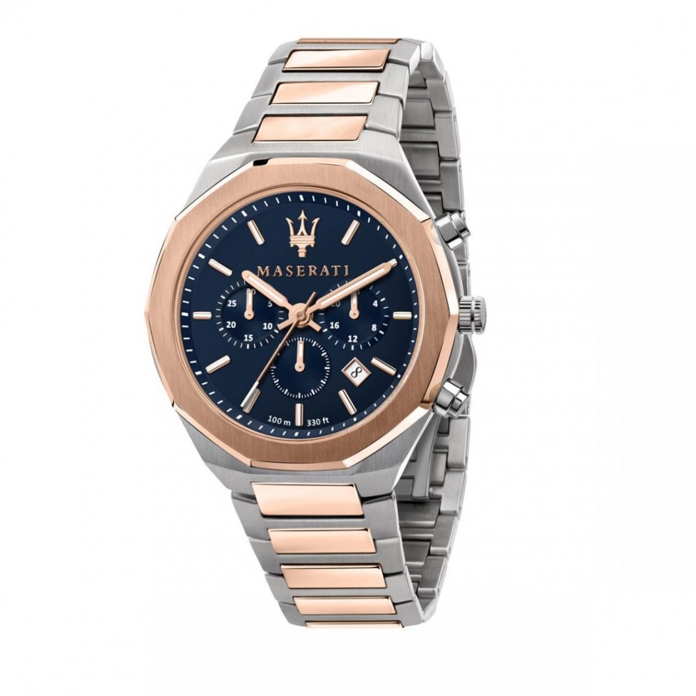 Montre Homme Maserati Bracelet Acier Doré Rose - R8873642002