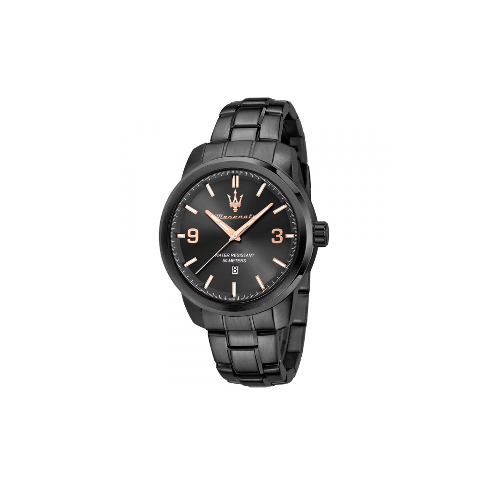 Montre Homme Maserati Successo en Métal Noir Ref R8853121008