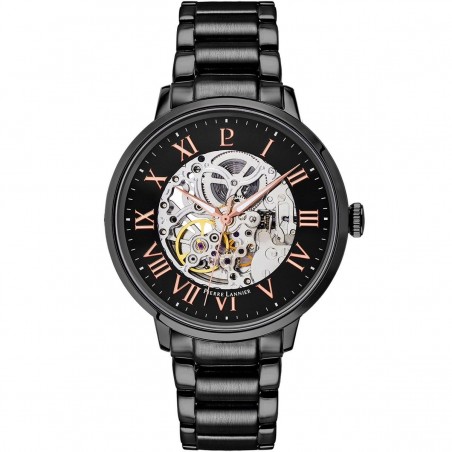 Montre Homme Automatique Pierre Lannier Automatic en Acier Noir Ref 316D439