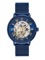 Montre Homme Automatique Pierre Lannier Automatic en Acier Bleu Ref 318B468