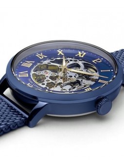 Montre Homme Automatique Pierre Lannier Automatic en Acier Bleu Ref 318B468