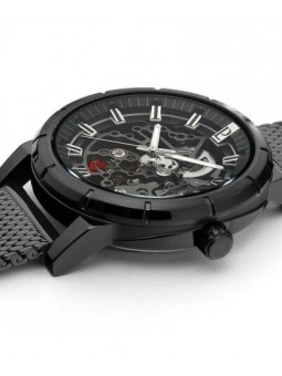 Pierre Lannier - Montre Automatique Homme - Boitier et Bracelet Acier Noir - Ref 321C438