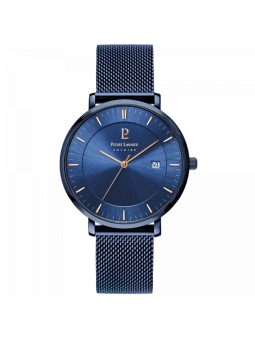 Montre Homme Pierre Lannier Inti en Métal Bleu Ref 209G469