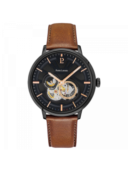 Montre Homme Pierre Lannier Trio en Cuir Marron Ref 335B434