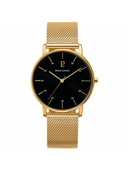Pierre Lannier - Montre Cityline Homme - Boitier et Bracelet Métal Doré - Ref 200G032