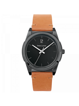 Montre Homme Pierre Lannier Candide en Cuir Marron Ref 214K434