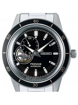 Montre Homme SEIKO Présage Automatique Coeur Ouvert Noir - SSA425J1