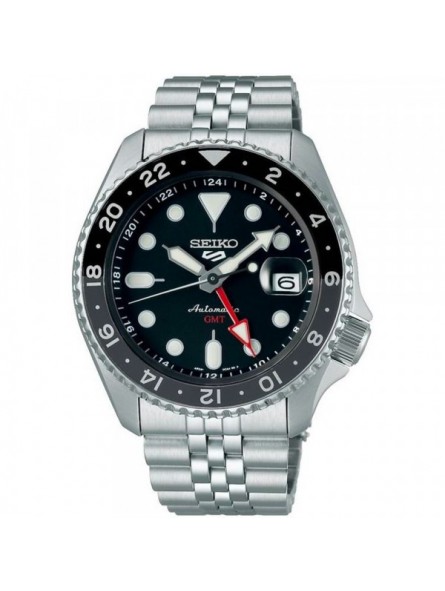 Montre Homme Automatique Seiko Seiko 5 GMT SKX en Métal Argenté Ref SSK001K1