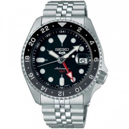 Montre Homme Automatique Seiko Seiko 5 GMT SKX en Métal Argenté Ref SSK001K1
