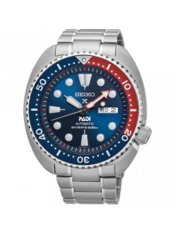 SEIKO PROSPEX PADI TURTLE BLEU ACIER ARGENTÉ SRPE99K1