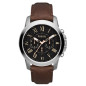 Montre Homme Fossil FS4813 - Collection GRANT style Mode avec cuir et acier - Mouvement Quartz - Chronographe Montre Homme Fossil FS4813 - Collection GRANT style Mode avec cuir et acier - Mouvement Quartz - Chronographe