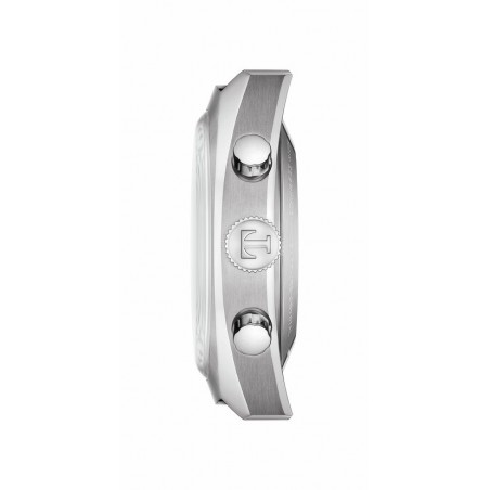 Montre Homme Tissot Heritage chronographe blanc bracelet cuir - Réf. T1244271603101