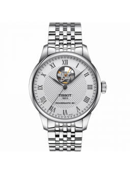Montre Homme Automatique Tissot Le Locle Powermatic 80 en Métal Argenté Ref T0064071103302