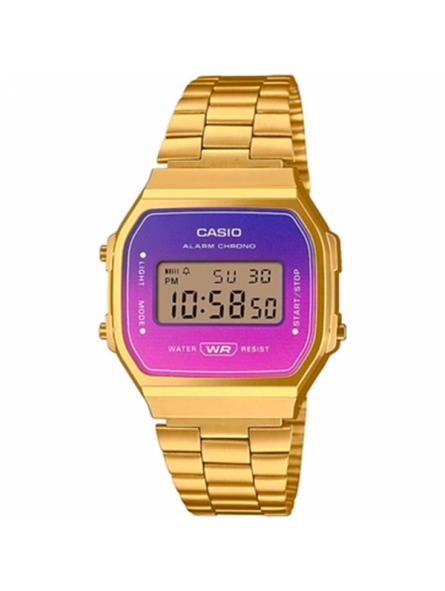 Montre Mixte CASIO Vintage en Métal Doré - A168WERG-2AEF