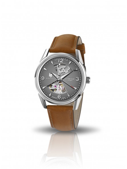 Montre Homme LIP Himalaya 40 Sablier Cadran Gris Cuir Marron- 671572 Montre Homme LIP Himalaya 40 Sablier Cadran Gris Cuir Marron- 671572
