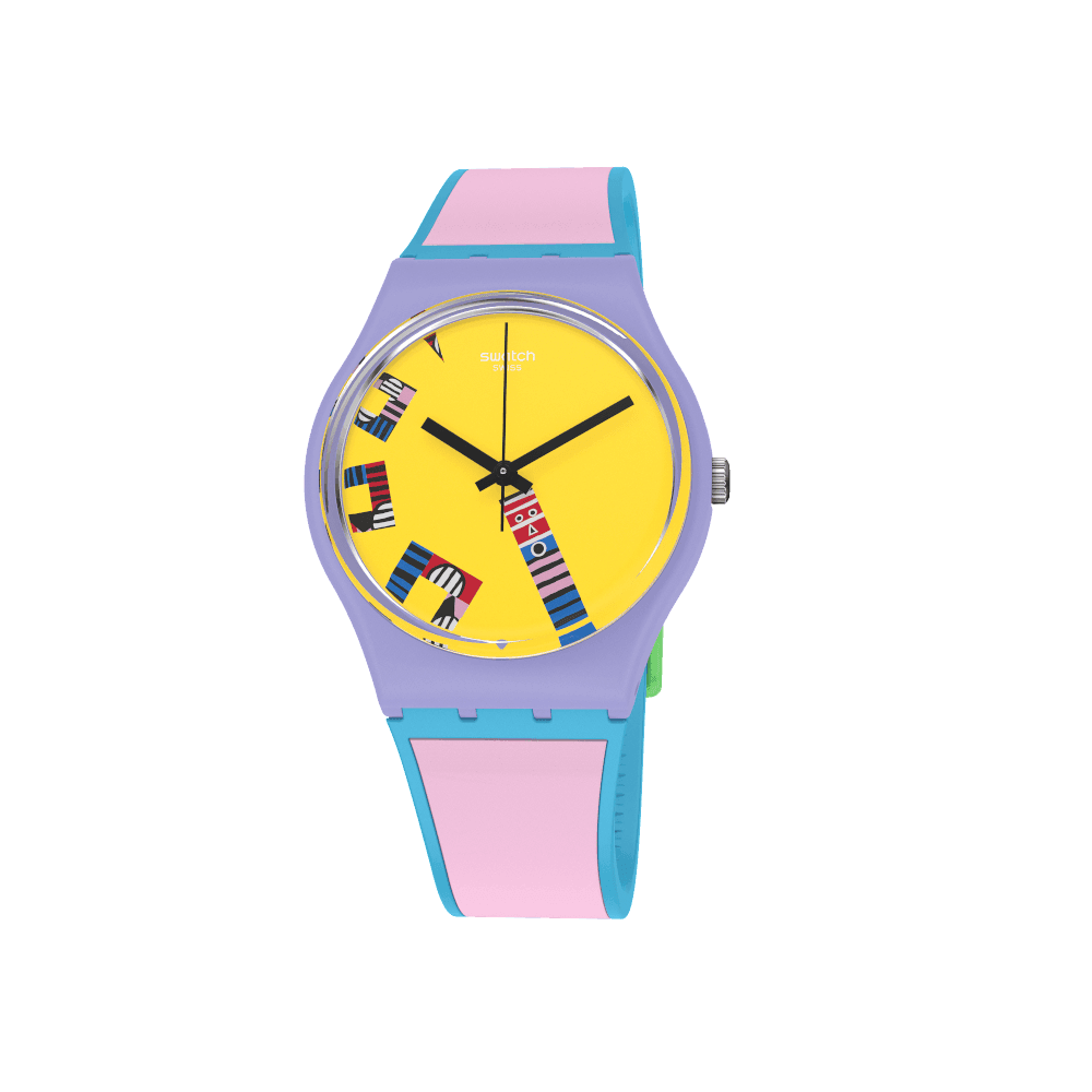 Montre Unisexe Swatch Serious Action GZ342