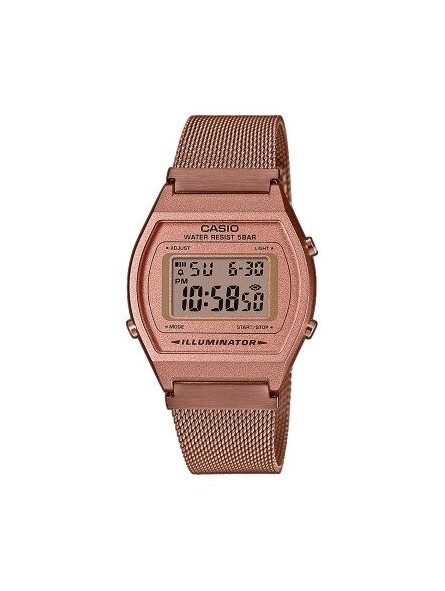 Montre Femme Casio Vintage en Acier Doré Rose Ref B640WMR-5AEF