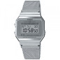Casio - Montre F Vintage - Boîtier Résine Argenté - Bracelet Résine Argenté - Ref A700WEM-7AEF