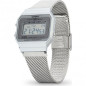 Casio - Montre F Vintage - Boîtier Résine Argenté - Bracelet Résine Argenté - Ref A700WEM-7AEF